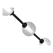 Подвесной светильник ST-Luce Peek SL6120.403.03 цвет плафона/подвески Прозрачный, цвет арматуры Черный-4