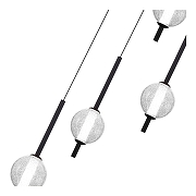 Подвесной светильник ST-Luce Peek SL6120.403.04 цвет плафона/подвески Прозрачный, цвет арматуры Черный-2