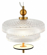 Подвесной светильник ST-Luce Or1ental SL6122.313.01 цвет плафона/подвески Прозрачный, цвет арматуры Латунь