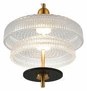 Подвесной светильник ST-Luce Or1ental SL6122.313.01 цвет плафона/подвески Прозрачный, цвет арматуры Латунь-1