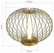 Настольная лампа ST-Luce Sl1ce SL6124.204.01 цвет плафона/подвески Белый, Золото, цвет арматуры Золото-2