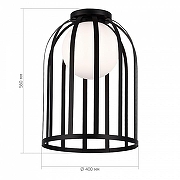 Накладной светильник ST-Luce Nord1c SL6129.402.01 цвет плафона/подвески Белый, Черный, цвет арматуры Черный-4