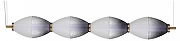 Подвесной светильник ST-Luce 1ce SL6130.403.24 цвет плафона/подвески Белый, Серый, цвет арматуры Черный