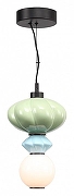 Подвесной светильник ST-Luce FLORENT1N1 SL6134.403.01 цвет плафона/подвески Красный, Синий, Зеленый, цвет арматуры Черный-1