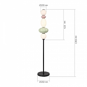 Торшер ST-Luce FLORENTINI SL6134.405.01 цвет плафона/подвески Красный, Синий, Зеленый, цвет арматуры Черный-5