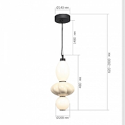 Подвесной светильник ST-Luce FLORENT1N1 SL6134.413.01 цвет плафона/подвески Красный, Синий, Зеленый, цвет арматуры Черный-4