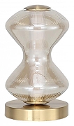 Настольная лампа ST-Luce SPINE SL6136.204.01 цвет плафона/подвески Коньячный, цвет арматуры Золото