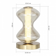 Настольная лампа ST-Luce SPINE SL6136.204.01 цвет плафона/подвески Коньячный, цвет арматуры Золото-4