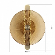 Накладной светильник ST-Luce WAS1 SL6141.311.01 цвет плафона/подвески Оранжевый, цвет арматуры Бронза-4