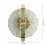 Накладной светильник ST-Luce WASI SL6141.321.01 цвет плафона/подвески Зеленый, цвет арматуры Бронза-3