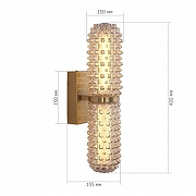 Бра ST-Luce SAGUARO SL6144.301.01 цвет плафона/подвески Бежевый, цвет арматуры Латунь-5