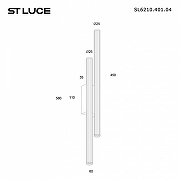 Накладной светильник ST-Luce L1LT SL6210.401.04 цвет плафона/подвески Золото, Черный, цвет арматуры Черный-5