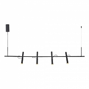 Подвесной светильник ST-Luce L1LT SL6210.403.04 цвет плафона/подвески Золото, Черный, цвет арматуры Черный-2