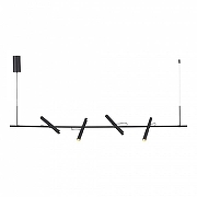 Подвесной светильник ST-Luce L1LT SL6210.403.04 цвет плафона/подвески Золото, Черный, цвет арматуры Черный-3