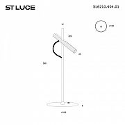 Настольная лампа ST-Luce LILT SL6210.404.01 цвет плафона/подвески Золото, Черный, цвет арматуры Черный-6