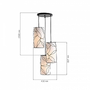 Подвесной светильник ST-Luce Root SL6228.403.03 цвет плафона/подвески Бежевый, цвет арматуры Черный-4
