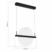 Подвесной светильник ST-Luce Splend1d SL6233.403.15 цвет плафона/подвески Прозрачный, цвет арматуры Черный-4