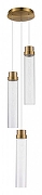 Подвесной светильник ST-Luce Champagne SL6236.303.03 цвет плафона/подвески Прозрачный, цвет арматуры Латунь