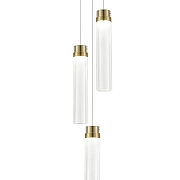 Подвесной светильник ST-Luce Champagne SL6236.303.03 цвет плафона/подвески Прозрачный, цвет арматуры Латунь-2