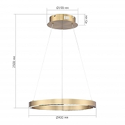 Подвесной светильник ST-Luce PAR1LLA SL6238.323.01 цвет плафона/подвески Латунь, цвет арматуры Латунь-5