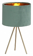 Настольная лампа ST-Luce FUEGO SL6242.704.01 цвет плафона/подвески Зеленый, Золото, цвет арматуры Золото-1