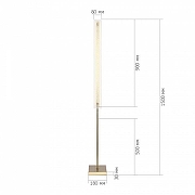 Торшер ST-Luce FAGY SL6245.205.01 цвет плафона/подвески Прозрачный, цвет арматуры Золото-4