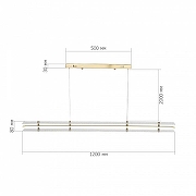 Подвесной светильник ST-Luce FAGY SL6245.223.01 цвет плафона/подвески Прозрачный, цвет арматуры Золото-5