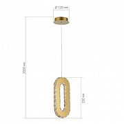 Подвесной светильник ST-Luce Allungo SL6506.203.01 цвет плафона/подвески Золото, цвет арматуры Золото-3