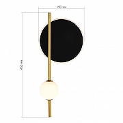 Накладной светильник ST-Luce Dal1 SL6507.431.02 цвет плафона/подвески Белый, цвет арматуры Бежевый, Черный-4