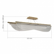 Подвесной светильник ST-Luce Fesale SL6509.223.01 цвет плафона/подвески Прозрачный, цвет арматуры Золото-5