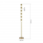Торшер ST-Luce MONRO SL6610.205.12 цвет плафона/подвески Белый, цвет арматуры Золото-4