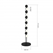 Торшер ST-Luce MONRO SL6610.405.12 цвет плафона/подвески Белый, цвет арматуры Черный-3