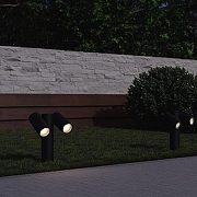 Ландшафтный светильник ST-Luce Ecollo SL9011.405.02 цвет плафона/подвески Черный, цвет арматуры Черный-2