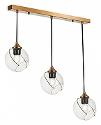 Подвесной светильник EVOLUCE Satturo SLE103103-03 цвет плафона/подвески Прозрачный, цвет арматуры Золото-2