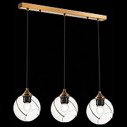 Подвесной светильник EVOLUCE Satturo SLE103103-03 цвет плафона/подвески Прозрачный, цвет арматуры Золото-3