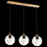 Подвесной светильник EVOLUCE Satturo SLE103103-03 цвет плафона/подвески Прозрачный, цвет арматуры Золото-4