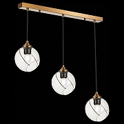 Подвесной светильник EVOLUCE Satturo SLE103103-03 цвет плафона/подвески Прозрачный, цвет арматуры Золото-5