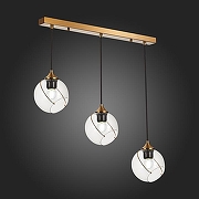 Подвесной светильник EVOLUCE Satturo SLE103103-03 цвет плафона/подвески Прозрачный, цвет арматуры Золото-6