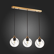 Подвесной светильник EVOLUCE Satturo SLE103103-03 цвет плафона/подвески Прозрачный, цвет арматуры Золото-7