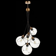 Подвесной светильник EVOLUCE Satturo SLE103103-06 цвет плафона/подвески Прозрачный, цвет арматуры Золото-4