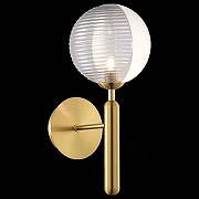 Бра EVOLUCE Aveiro SLE1096-201-01 цвет плафона/подвески Белый, Дымчатый, цвет арматуры Золото-2