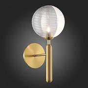 Бра EVOLUCE Aveiro SLE1096-201-01 цвет плафона/подвески Белый, Дымчатый, цвет арматуры Золото-3