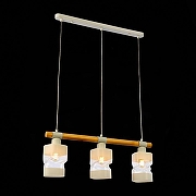 Подвесной светильник EVOLUCE Ab1r1tto SLE114503-03 цвет плафона/подвески Белый, Прозрачный, цвет арматуры Белый, Коричневый-4