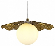 Подвесной светильник EVOLUCE Lorea SLE1196-303-01 цвет плафона/подвески Белый, цвет арматуры Латунь