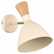 Бра EVOLUCE VISTA SLE1256-501-01 цвет плафона/подвески Бежевый, Коричневый, цвет арматуры Бежевый, Латунь