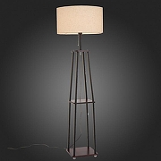 Торшер с полкой ST-Luce Menola SLE302.405.01 цвет плафона/подвески Бежевый, цвет арматуры Коричневый-2