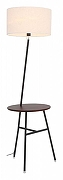 Торшер с полкой ST-Luce Menola SLE302.415.01 цвет плафона/подвески Бежевый, цвет арматуры Коричневый