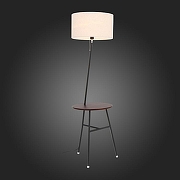 Торшер с полкой ST-Luce Menola SLE302.415.01 цвет плафона/подвески Бежевый, цвет арматуры Коричневый-2