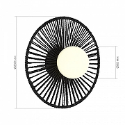 Накладной светильник EVOLUCE LOOM SLE6022-401-01 цвет плафона/подвески Белый, цвет арматуры Черный-5