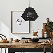 Подвесной светильник EVOLUCE ETTAN SLE6025-403-01 цвет плафона/подвески Черный, цвет арматуры Черный-6